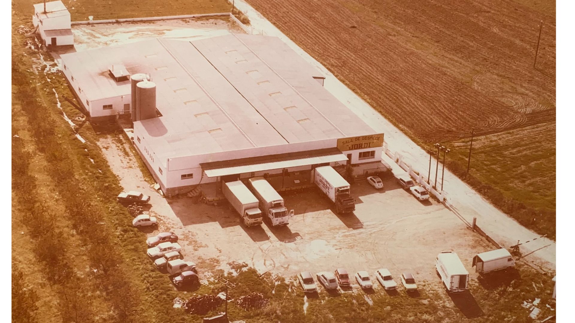 Fotografía histórica de las instalaciones de la empresa familiar